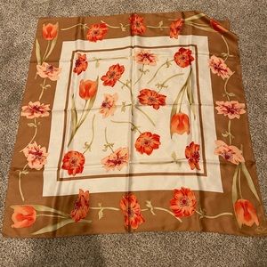 Oscar de la renta silk scarf